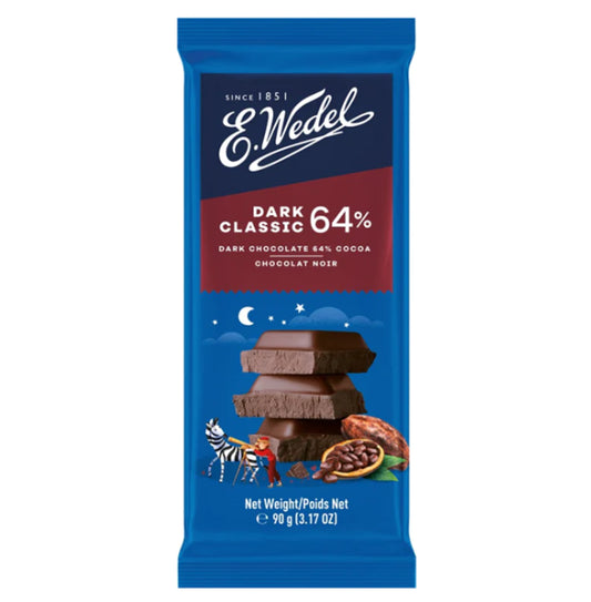 E. Wedel Dark classic 64% chocolate 90g