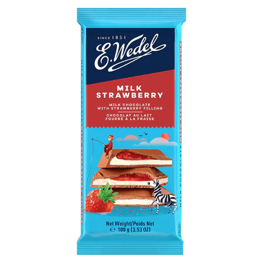 E. Wedel Milk Strawberry chocolate 100g