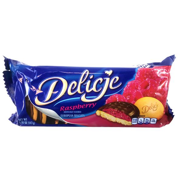 Wedel Delicje Biscuit Raspberry 147g